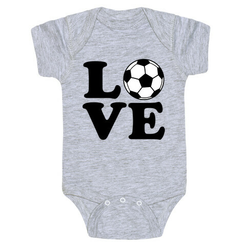 Love Soccer Baby One-Piece