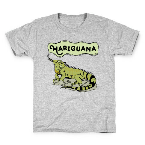 Mariguana Marijuana Iguana Kids T-Shirt