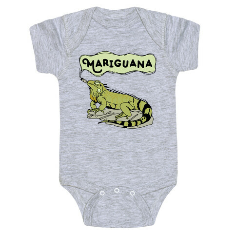Mariguana Marijuana Iguana Baby One-Piece