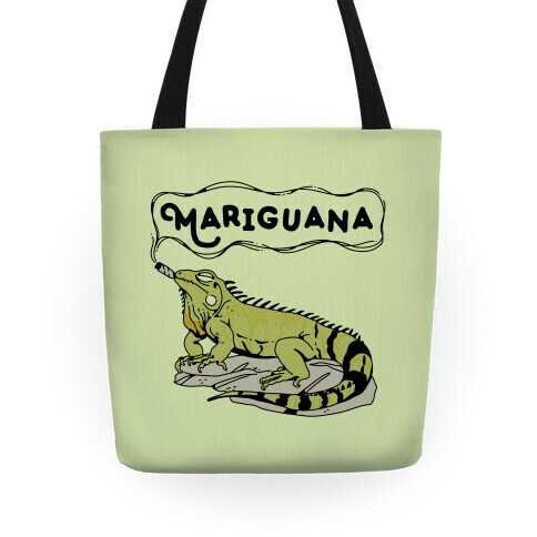 Mariguana Marijuana Iguana Tote