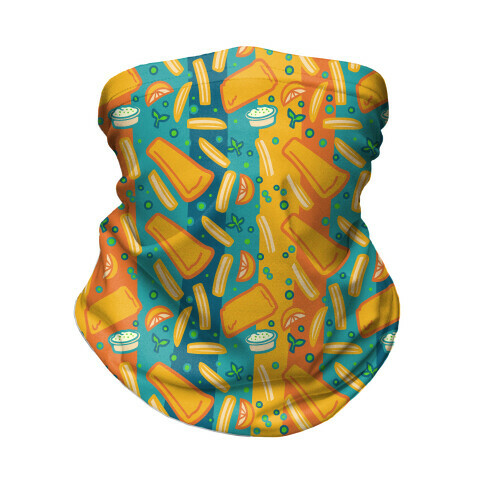 Groovy Fish And Chips  Neck Gaiter