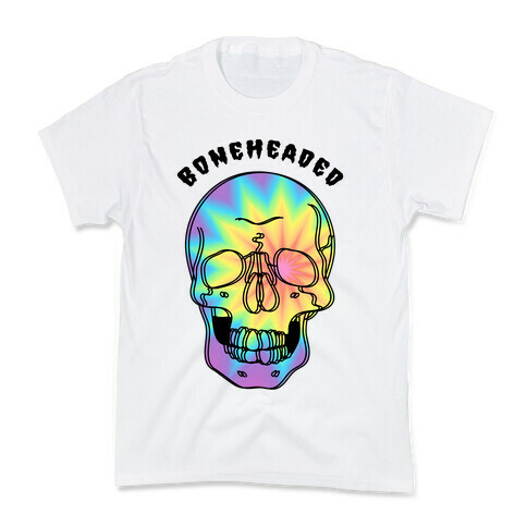 Boneheaded Trippy Skull Kids T-Shirt