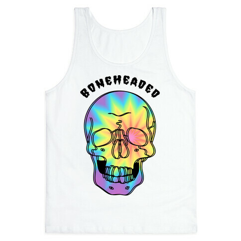 Boneheaded Trippy Skull Tank Top