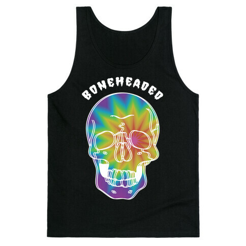 Boneheaded Trippy Skull Tank Top