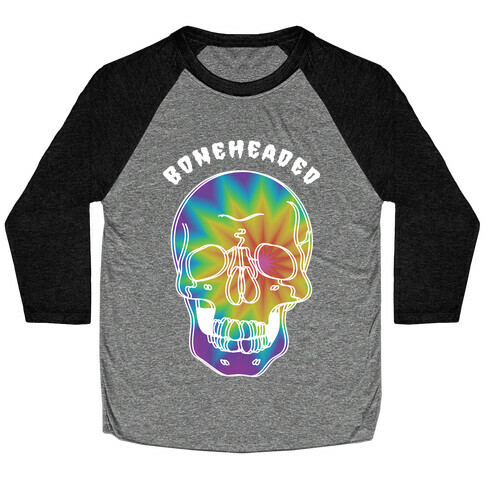 Boneheaded Trippy Skull Baseball Tee