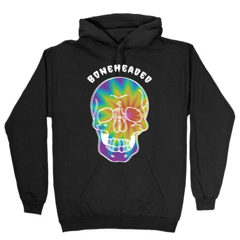 Boneheaded Trippy Skull Hooded Sweatshirt