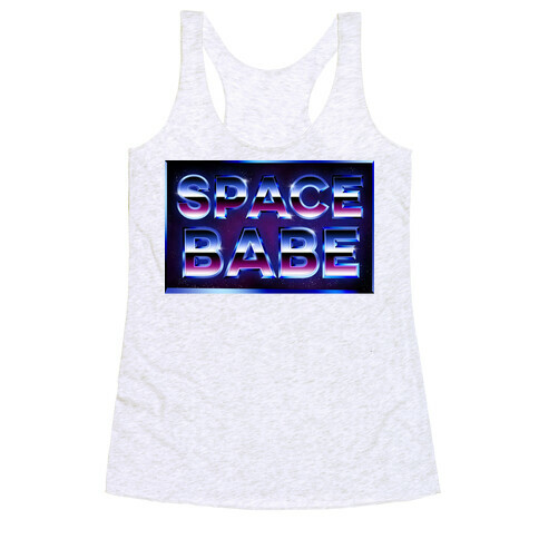 Chrome Space Babe Racerback Tank Top