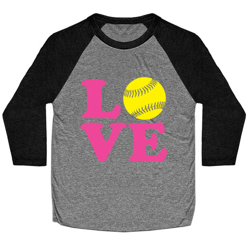 Love Softball Baseball Tee