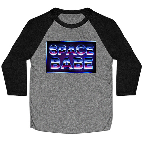 Chrome Space Babe Baseball Tee