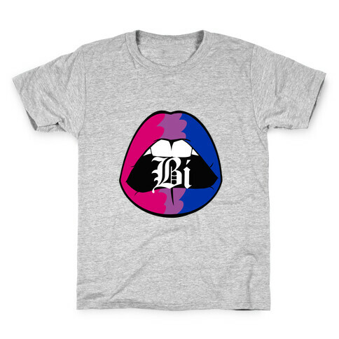 Bi Pride Lips  Kids T-Shirt