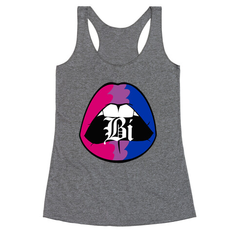 Bi Pride Lips  Racerback Tank Top