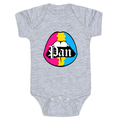 Pan Pride Lips  Baby One-Piece