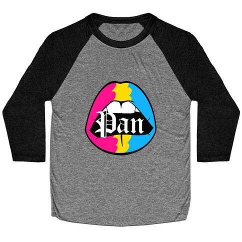 Pan Pride Lips  Baseball Tee