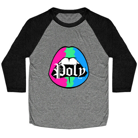 Poly Pride Lips Baseball Tee