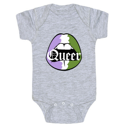 Queer Pride Lips  Baby One-Piece