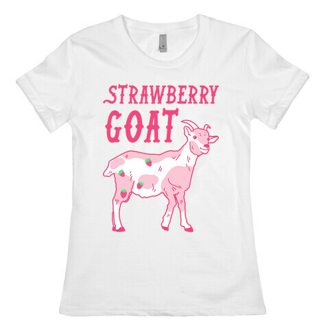 Strawberry Goat Womens T-Shirt