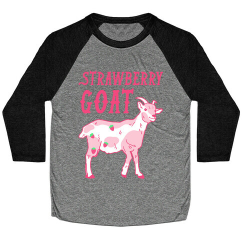 Strawberry Goat Baseball Tee