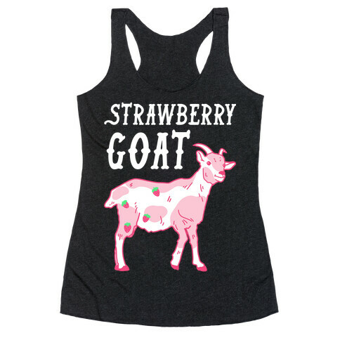 Strawberry Goat Racerback Tank Top