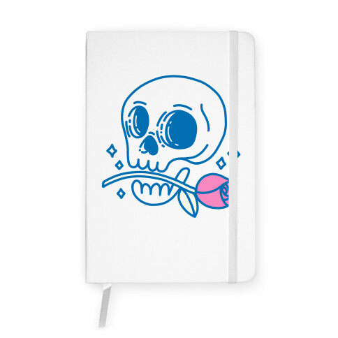 Hopeless Romantic Skull Notebook