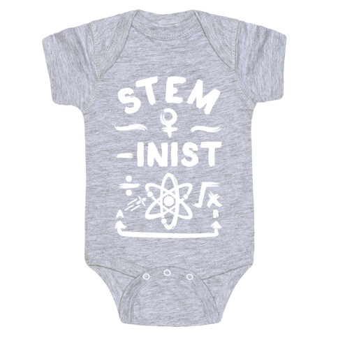 STEM-ininst (STEM Field Feminist) Baby One-Piece