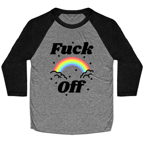 F*** Off Rainbow Baseball Tee