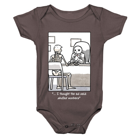 Skulled Workers Baby One-Piece