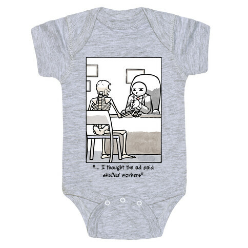 Skulled Workers Baby One-Piece