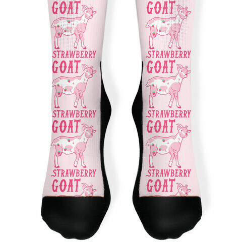 Strawberry Goat Sock