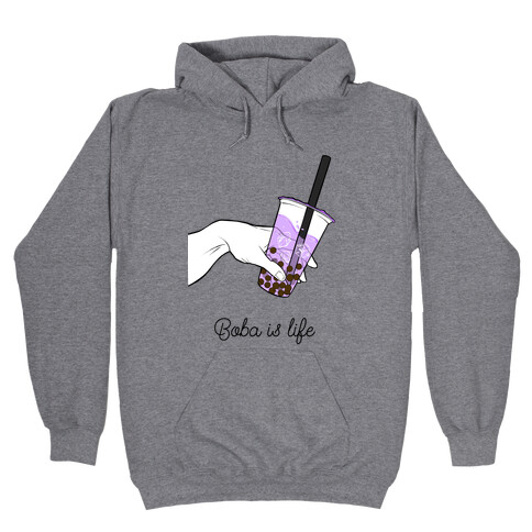 Boba is Life Couples edition (Left Side)  Hooded Sweatshirt