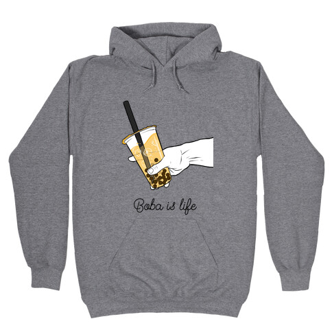 Boba is Life Couples edition (Right Side)  Hooded Sweatshirt