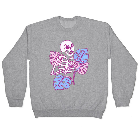 Monstera Skeleton Pullover