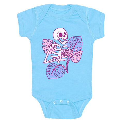 Monstera Skeleton Baby One-Piece