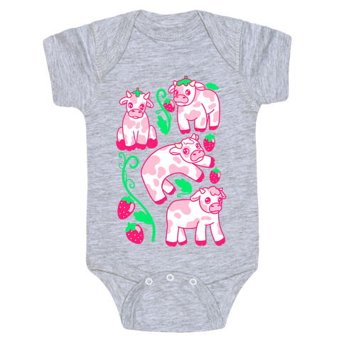 Strawberry Cows Baby One-Piece