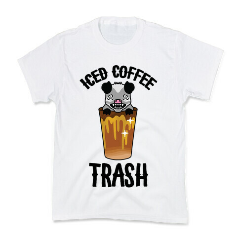 Iced Coffee Trash Kids T-Shirt