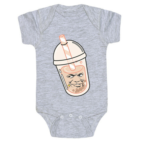 Boba Meme Face (Cheeky Expression)  Baby One-Piece