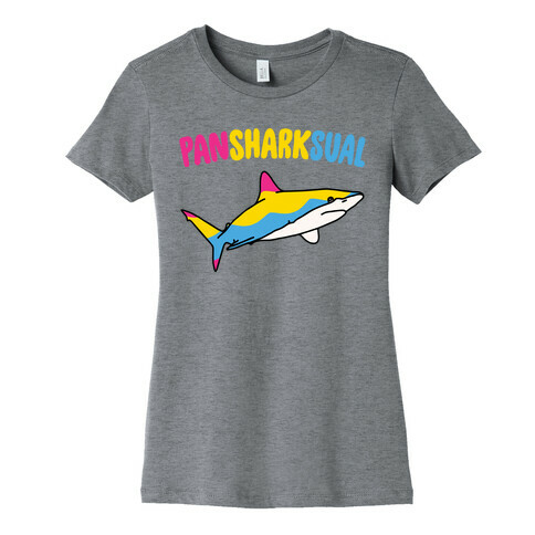 Pansharksual Pansexual Shark Parody Womens T-Shirt