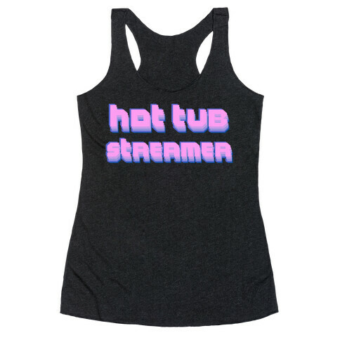 Purple Hot Tub Streamer Racerback Tank Top