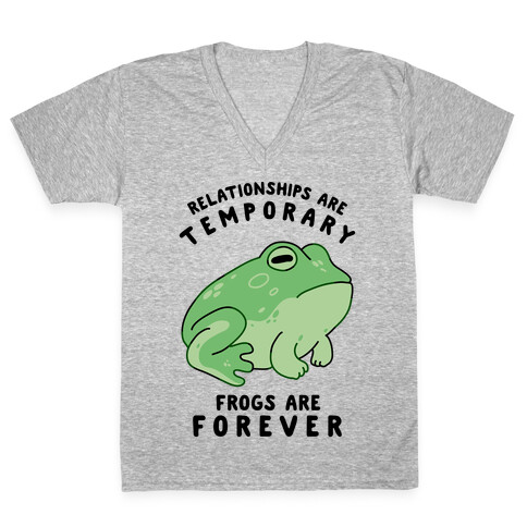 Frogs Are Forever V-Neck Tee Shirt