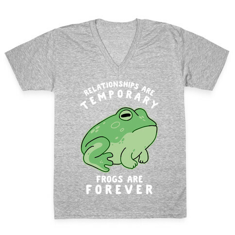 Frogs Are Forever V-Neck Tee Shirt