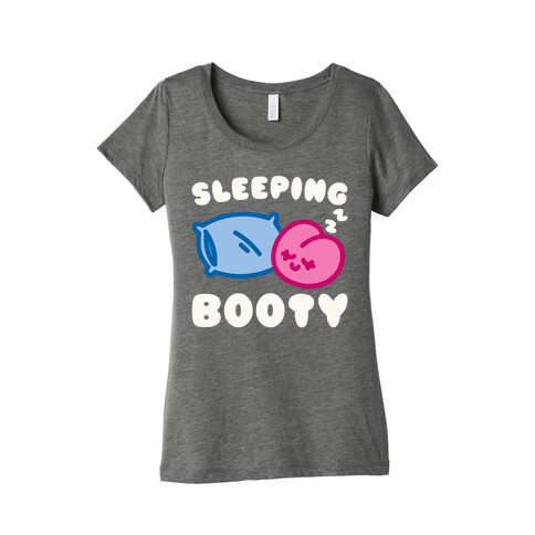 Sleeping Booty White Print Womens T-Shirt