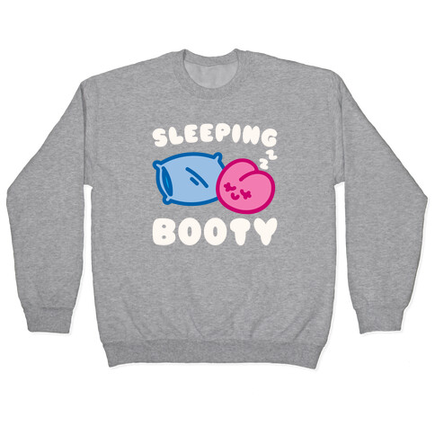 Sleeping Booty White Print Pullover