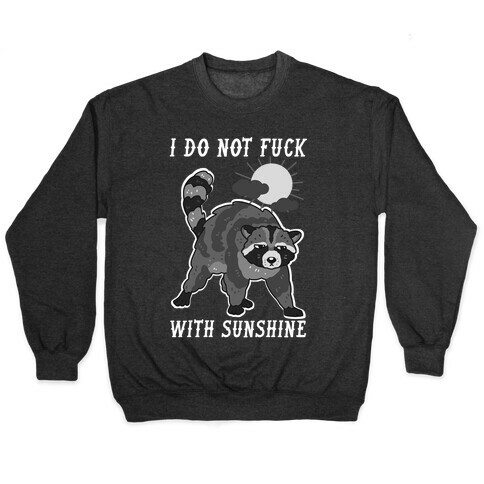 I Do Not F*** With Sunshine Raccoon Pullover
