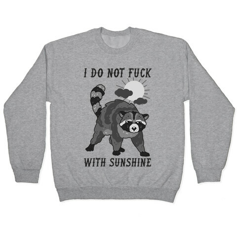 I Do Not F*** With Sunshine Raccoon Pullover