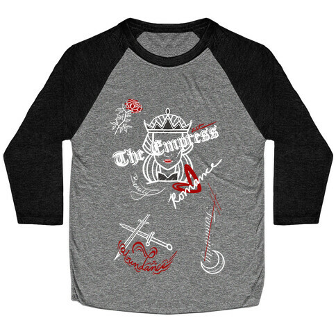 The Empress Tarot Graphics (White)  Baseball Tee