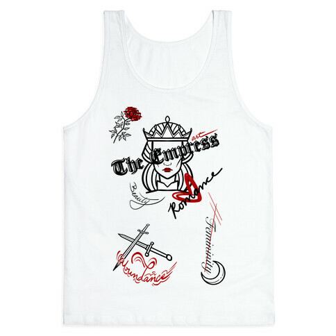 The Empress Tarot Graphics (Black)  Tank Top