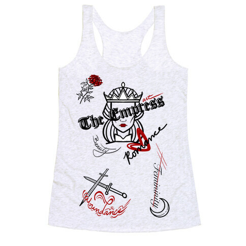 The Empress Tarot Graphics (Black)  Racerback Tank Top