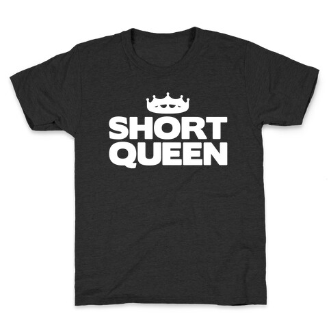 Short Queen White Print Kids T-Shirt