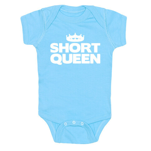 Short Queen White Print Baby One-Piece