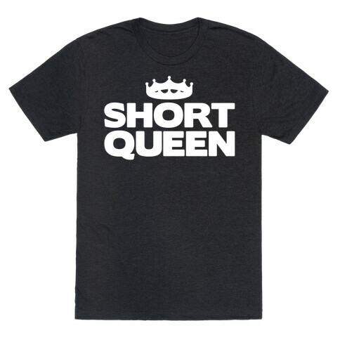 Short Queen White Print T-Shirt