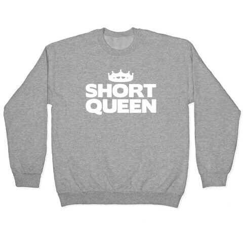 Short Queen White Print Pullover